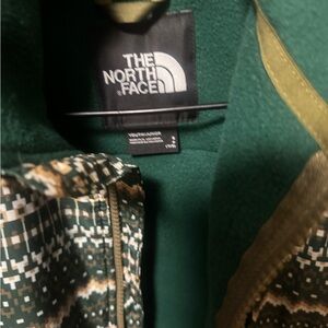 The North Face Green Patterned Fleece Jacket